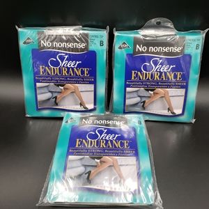 NO NONSENSE Sheer Endurance Control Top 3 Pr